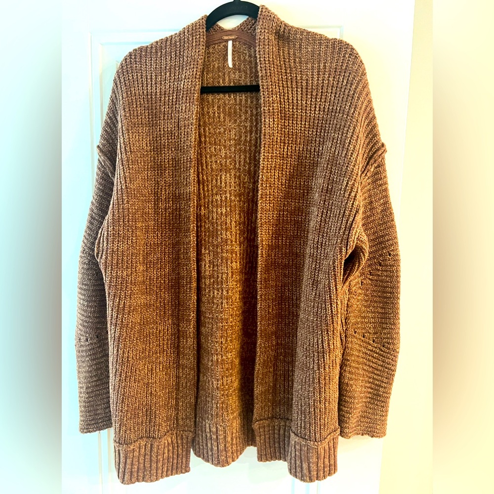 Free People Brown Caridgan